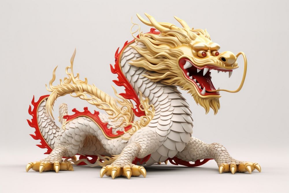 Chinese new year dragon representation creativity. AI generated Image by rawpixel.