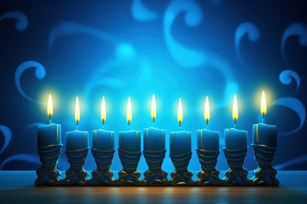 Hanukkah background candle light spirituality. AI generated Image by rawpixel.