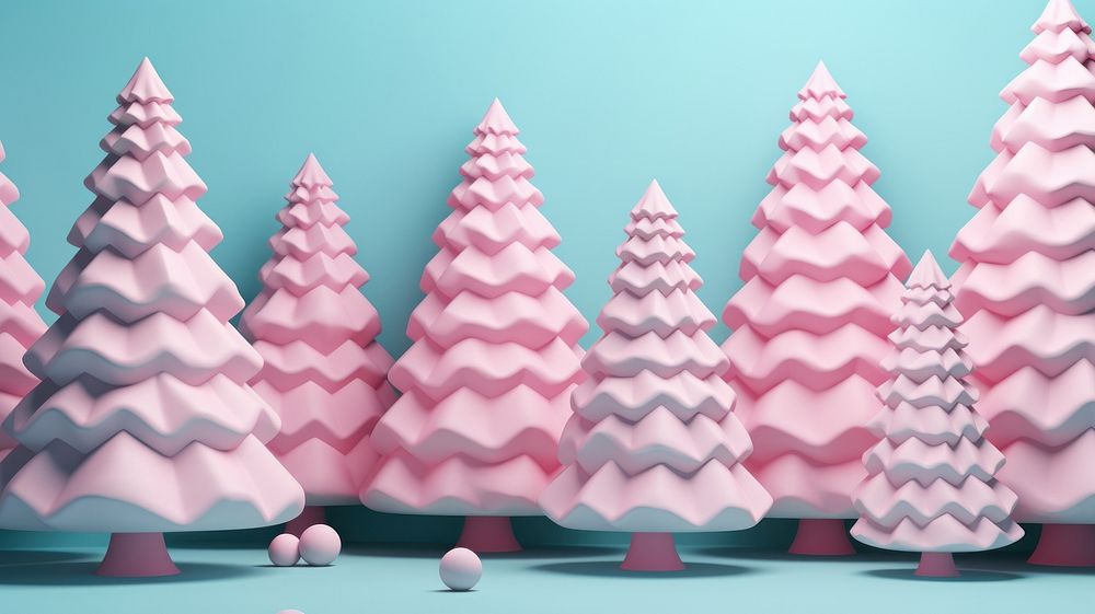 Christmas tree wallpaper christmas holiday pattern. AI generated Image by rawpixel.