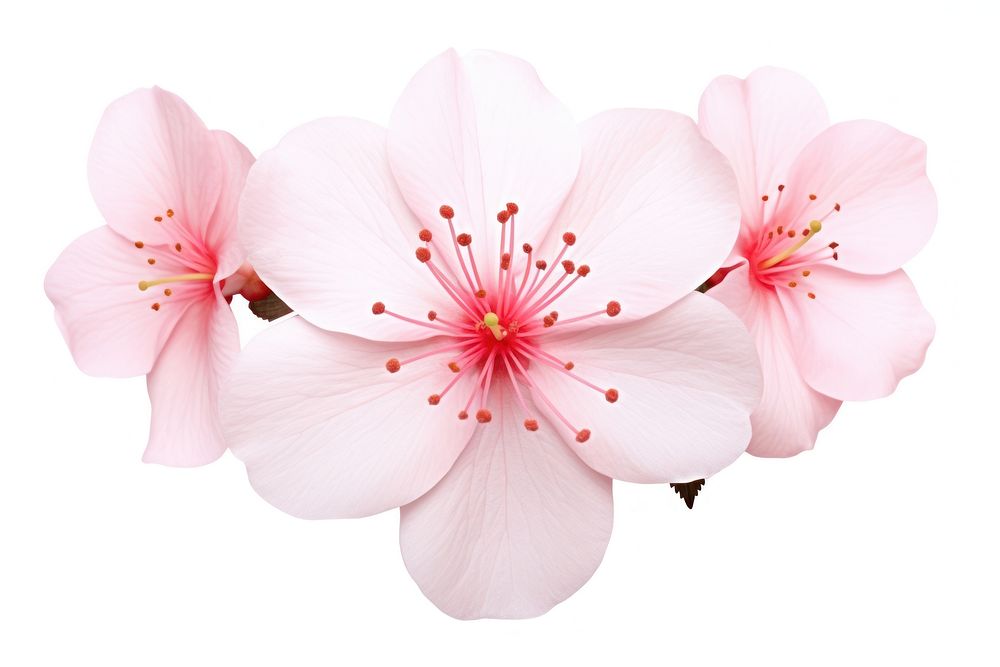 1 sakura flower blossom plant white. AI generated Image by rawpixel.
