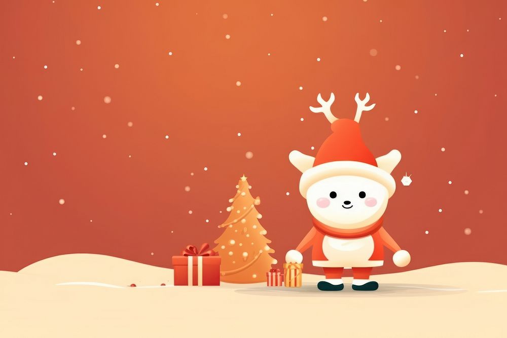 Cartoon christmas festival snowman. AI generated Image by rawpixel.