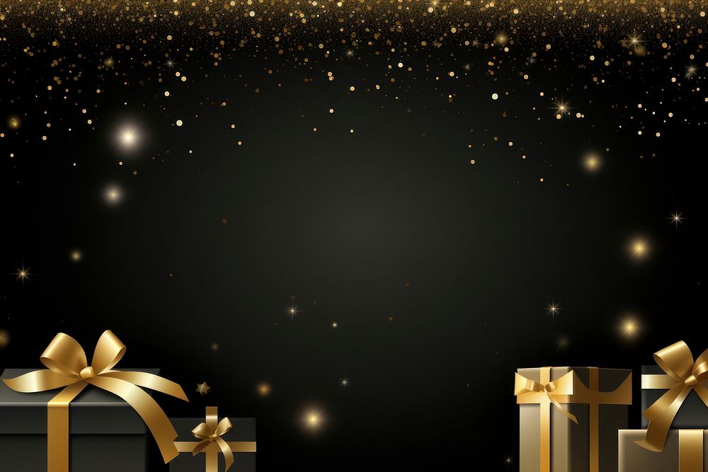 Backgrounds christmas night gold. AI generated Image by rawpixel.