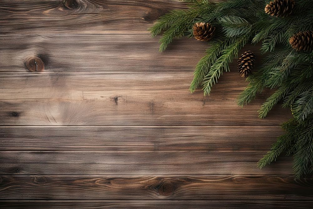 Fir branches wood backgrounds christmas. AI generated Image by rawpixel.