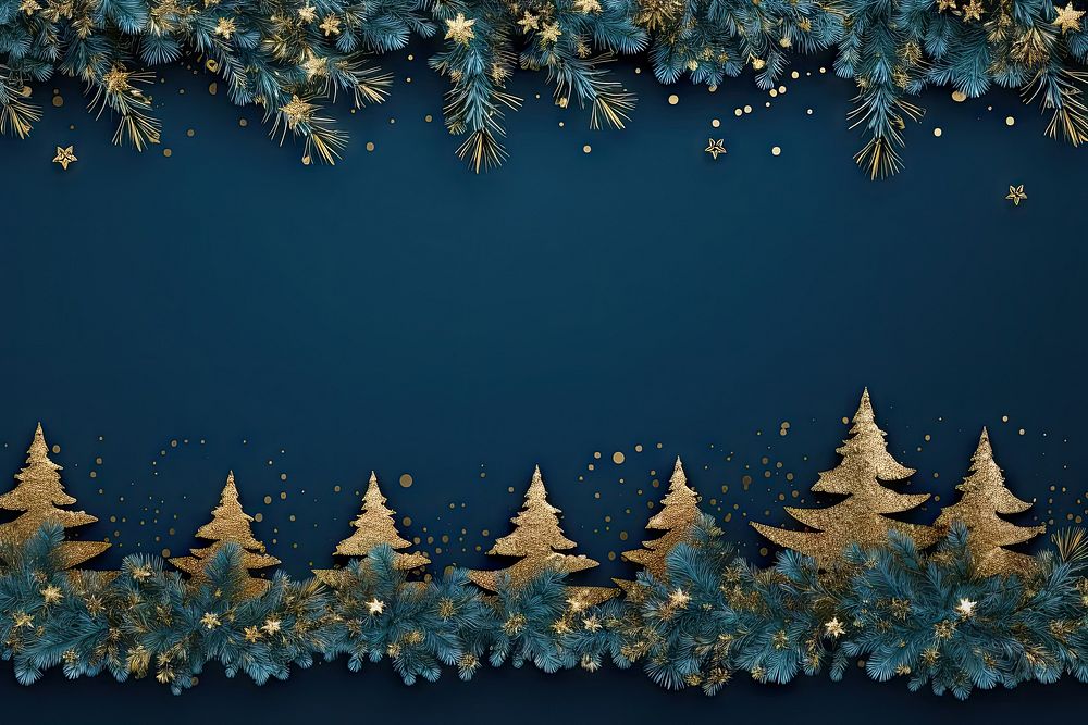 Christmas tree plant gold. AI generated Image by rawpixel.