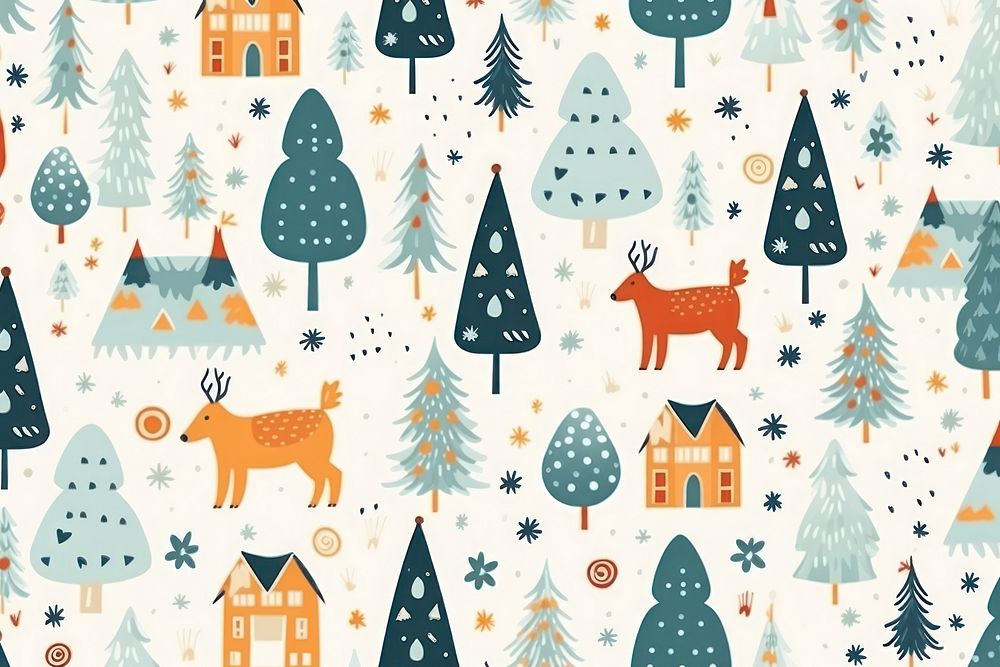 Christmas seamless pattern christmas celebration backgrounds. AI generated Image by rawpixel.