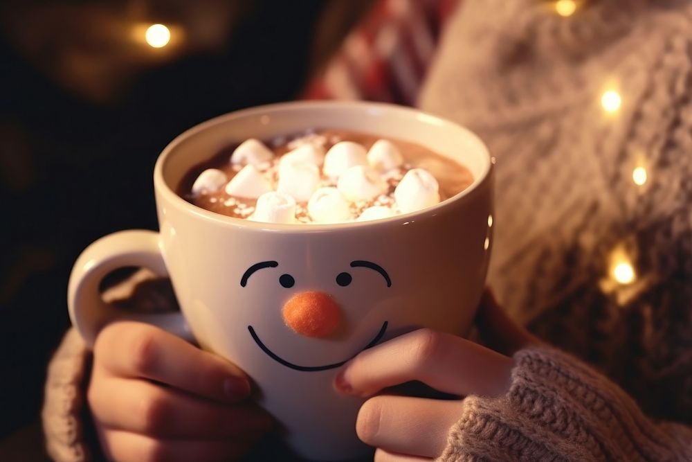 Snowman face cup christmas holiday. AI generated Image by rawpixel.