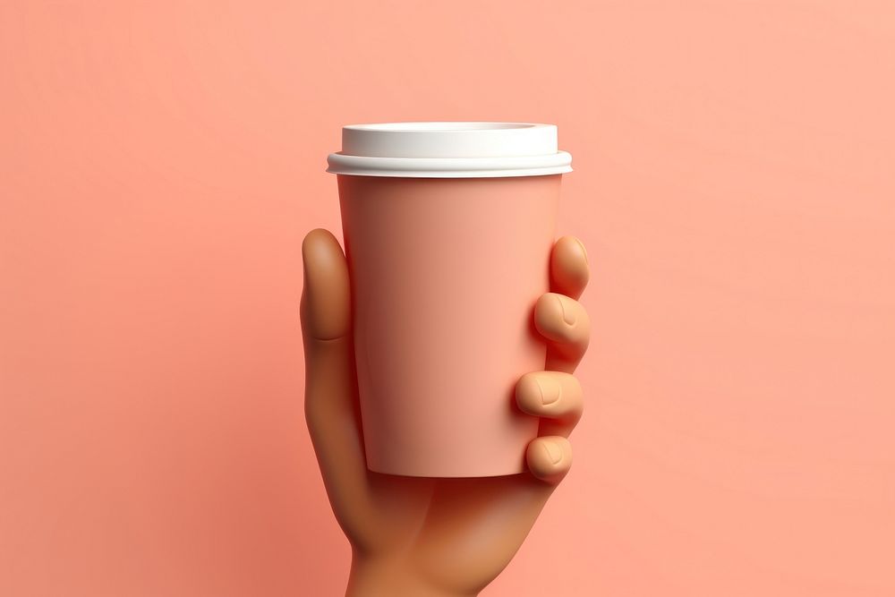 Hand holding a coffee drink cup mug. AI generated Image by rawpixel.