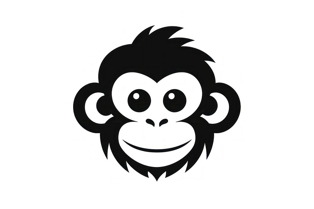 Circle monkey wildlife cartoon animal. AI generated Image by rawpixel.