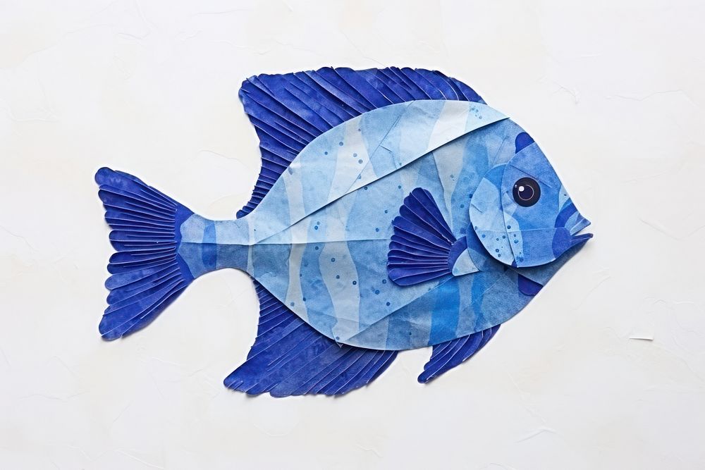 Blue tang animal fish creativity. AI generated Image by rawpixel.
