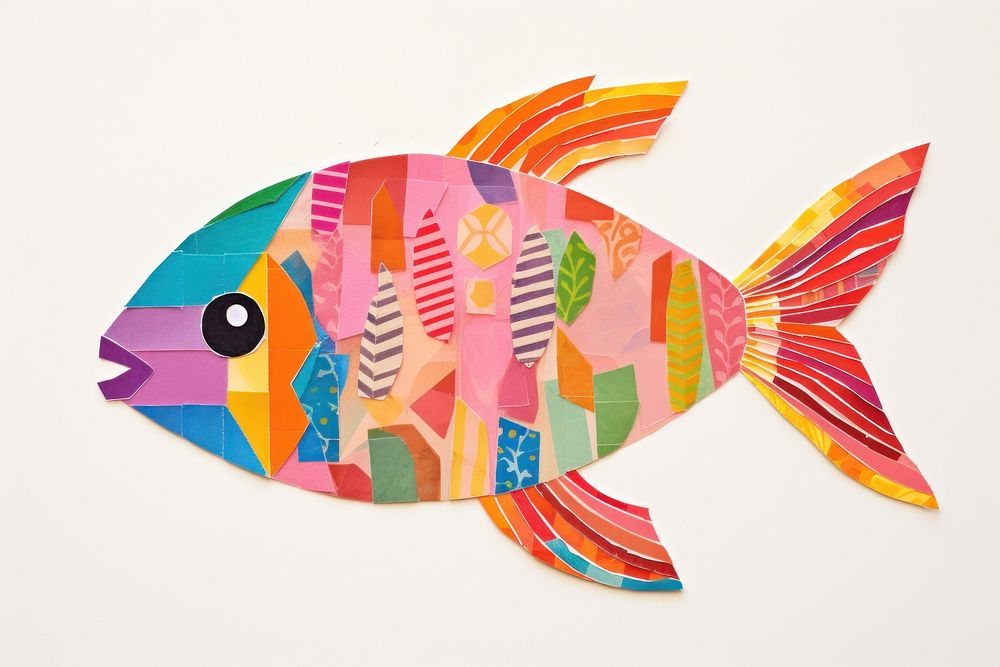 Fish art drawing animal. AI generated Image by rawpixel.
