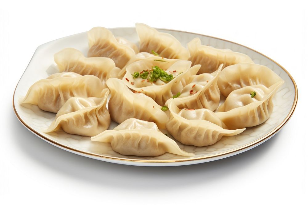 Dumpling pasta plate food. AI generated Image by rawpixel.