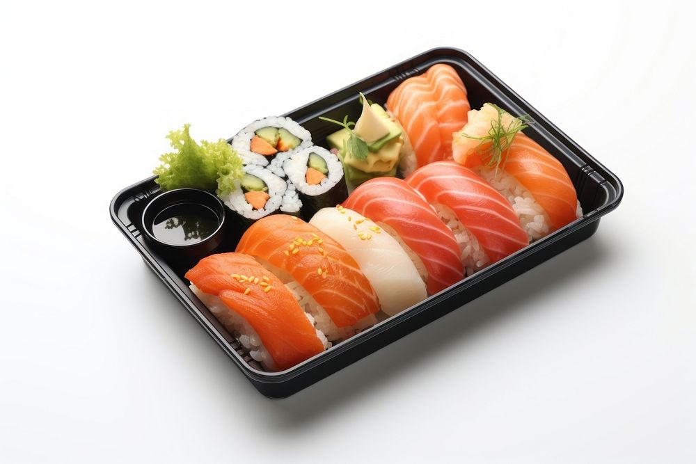 Japanese bento set sushi plate food. AI generated Image by rawpixel.