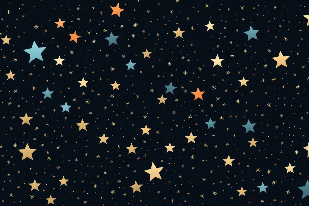 Stars pattern night constellation. AI generated Image by rawpixel.
