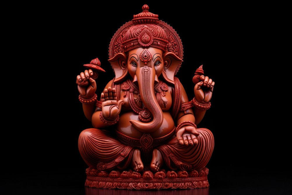 Ganesha statue representation spirituality creativity. AI generated Image by rawpixel.