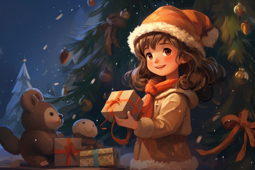 Christmas cute representation illuminated. AI generated Image by rawpixel.