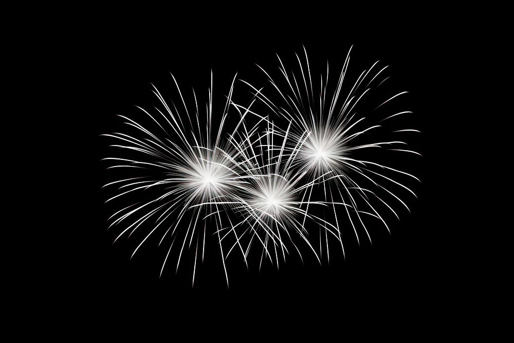 Fireworks effect outdoors night black background. AI generated Image by rawpixel.