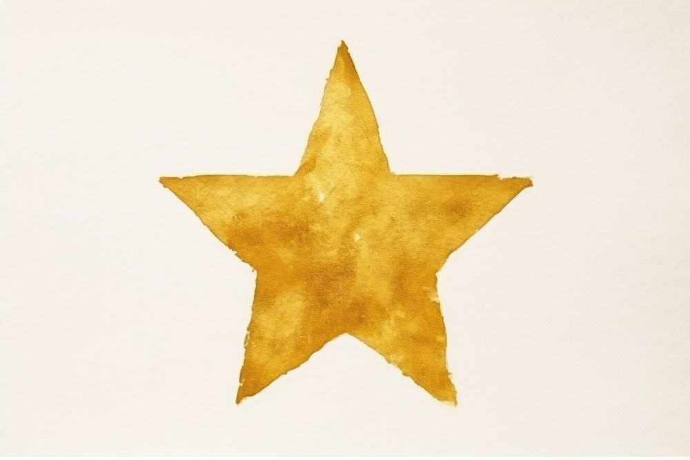 Star symbol paper gold. AI generated Image by rawpixel.