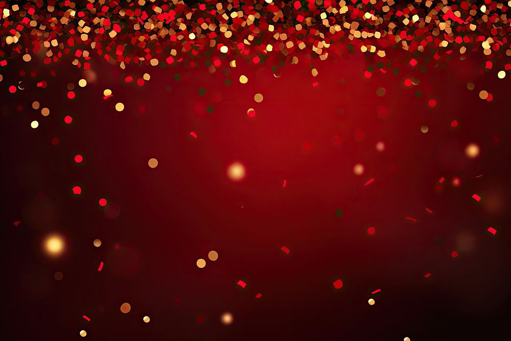 Gold confetti decorations backgrounds glitter red. AI generated Image by rawpixel.
