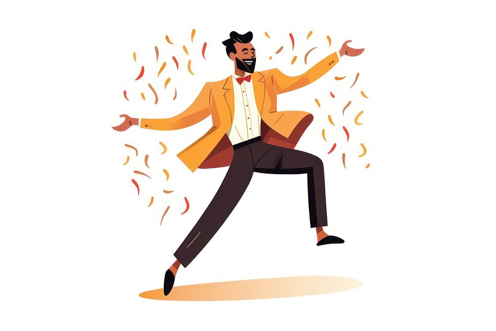 Man dancing cartoon adult performance. AI generated Image by rawpixel.