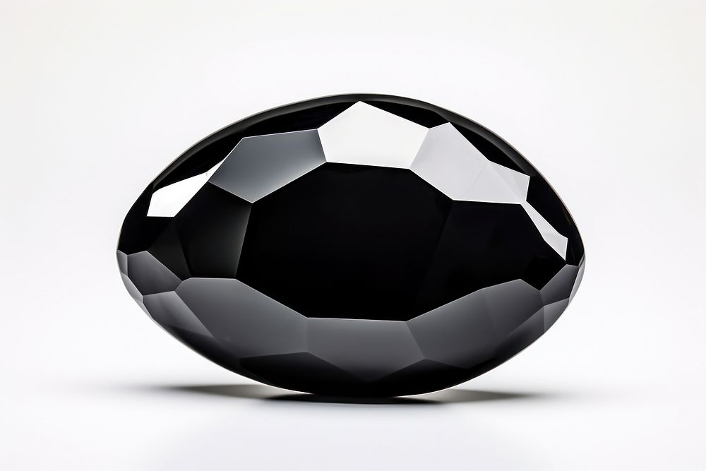 Onyx gem stone football jewelry sphere. AI generated Image by rawpixel.