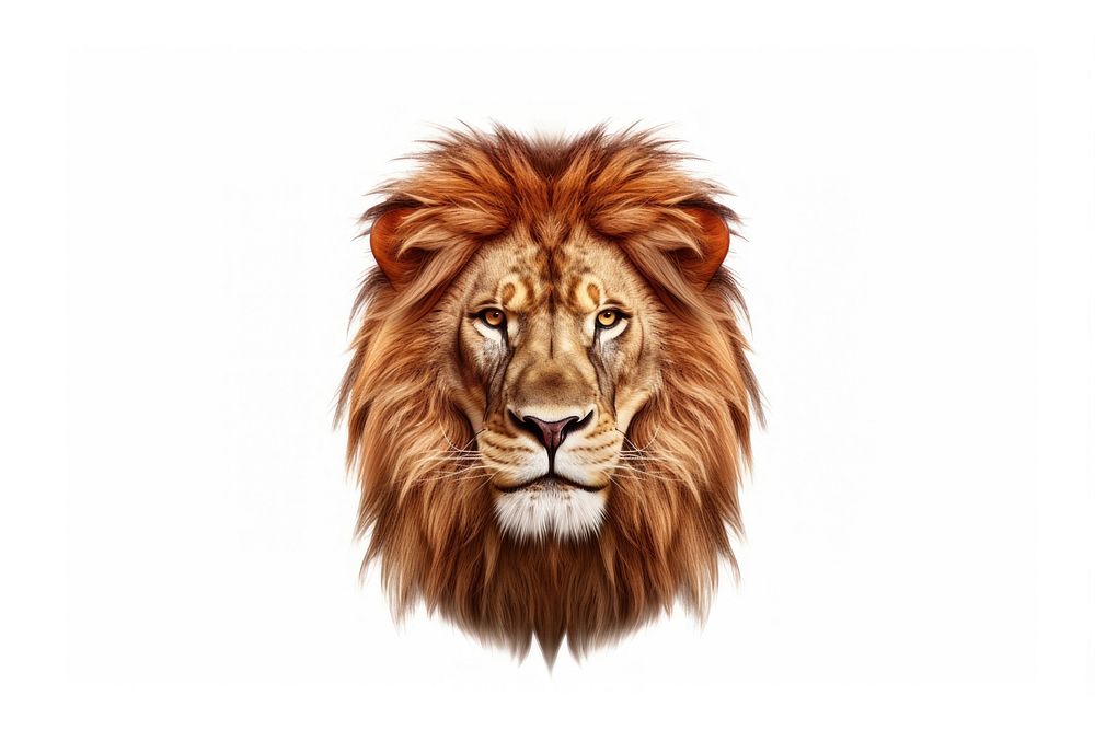 Lion head wildlife mammal animal. AI generated Image by rawpixel.