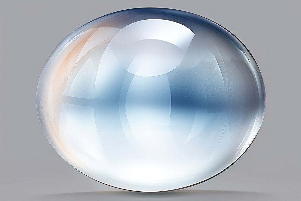 Moonstone oval gem stone sphere photo transparent. AI generated Image by rawpixel.