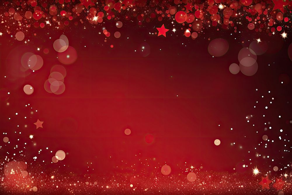 Red greeting card christmas outdoors glitter. AI generated Image by rawpixel.