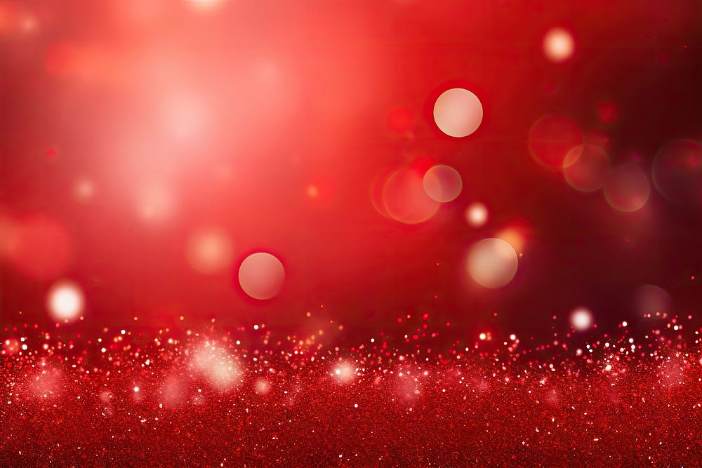 Red greeting card christmas glitter night. AI generated Image by rawpixel.
