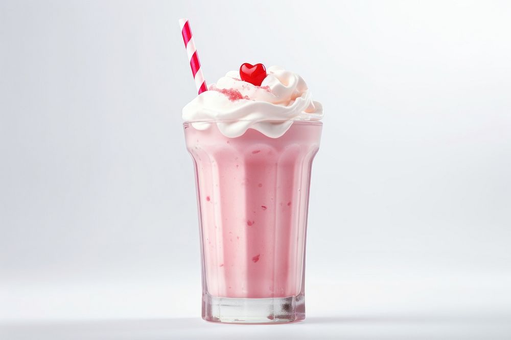Milkshake smoothie dessert cherry. AI generated Image by rawpixel.