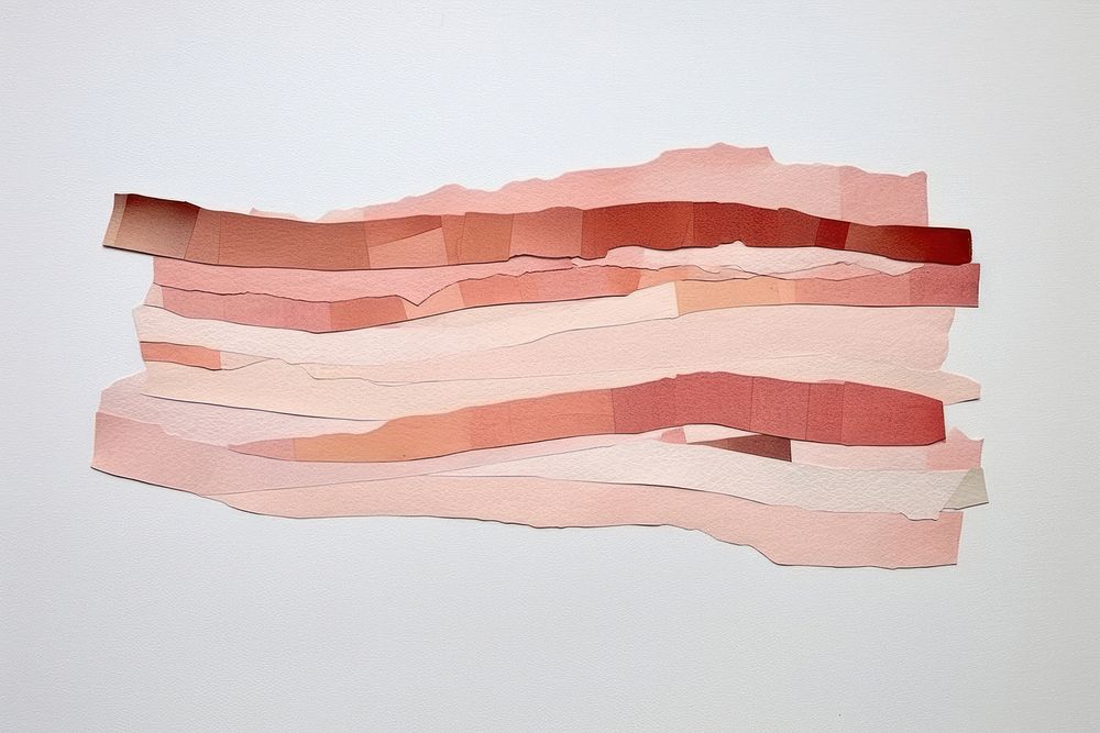 Bacon paper art creativity. AI generated Image by rawpixel.