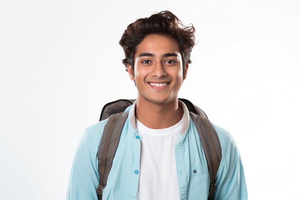 South asian university student portrait adult smile. AI generated Image by rawpixel.