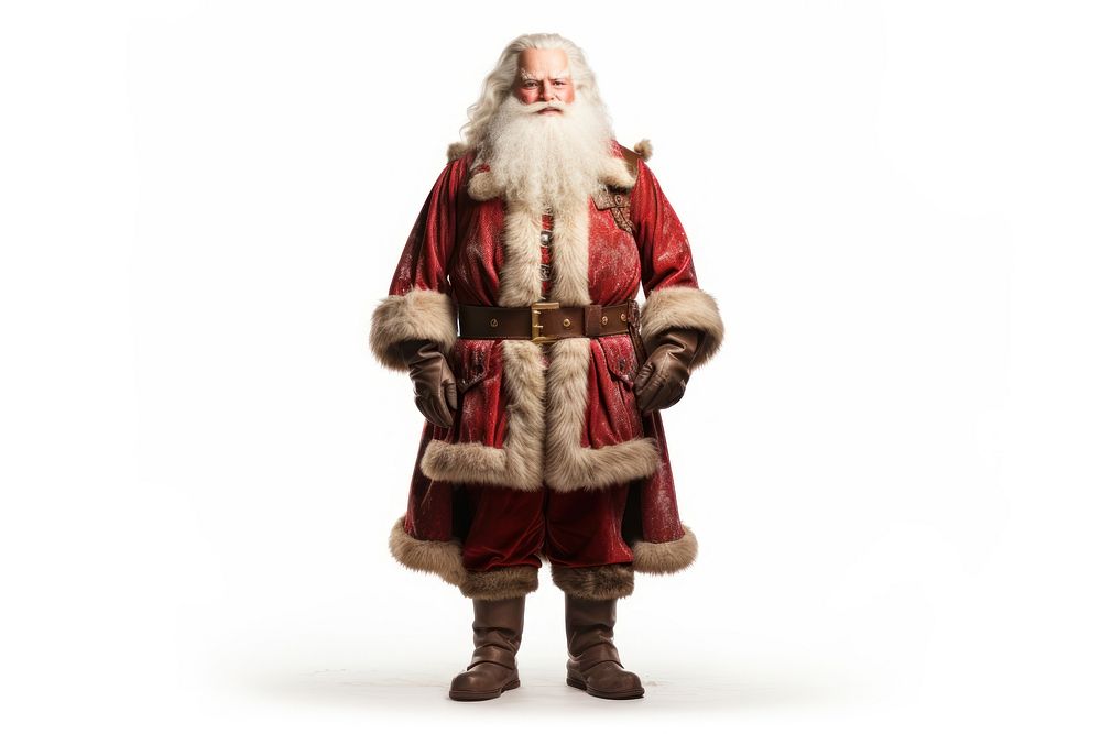 Christmas standing costume santa claus. AI generated Image by rawpixel.