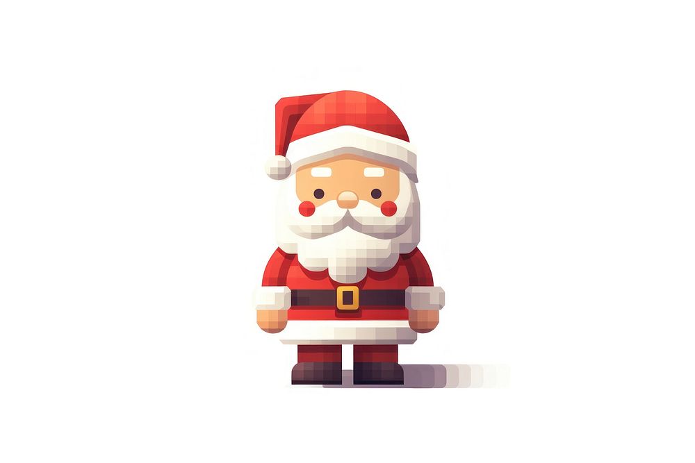 Santa claus toy white background representation. AI generated Image by rawpixel.