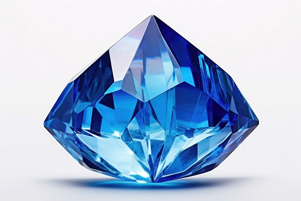 Sapphire gem stone gemstone jewelry diamond. AI generated Image by rawpixel.