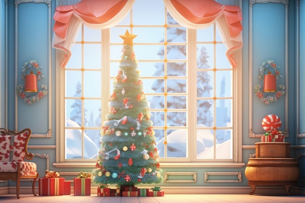 Christmas wallpaper anticipation architecture illuminated. | Free Photo