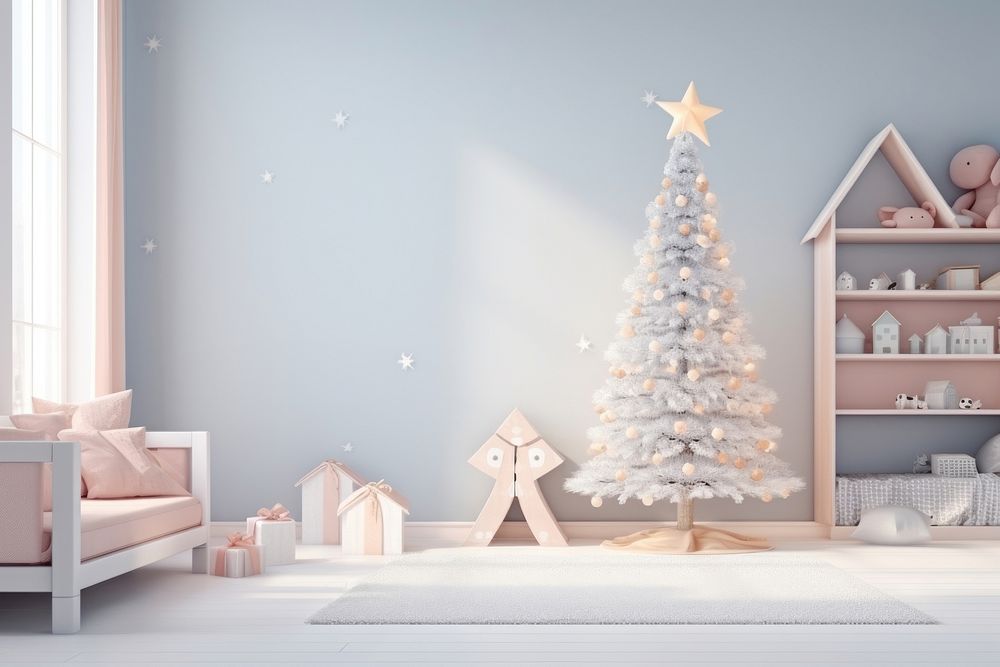 Christmas wallpaper architecture illuminated celebration. | Free Photo