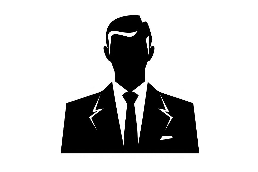 Businessman silhouette adult tie. AI generated Image by rawpixel.