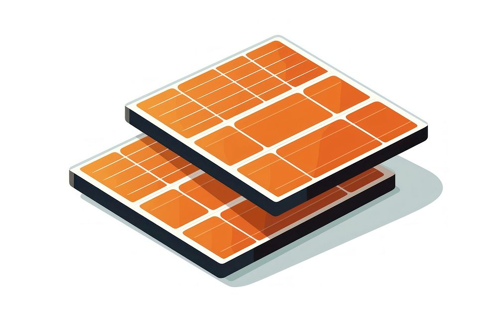 Solar cell art white background electricity. AI generated Image by rawpixel.
