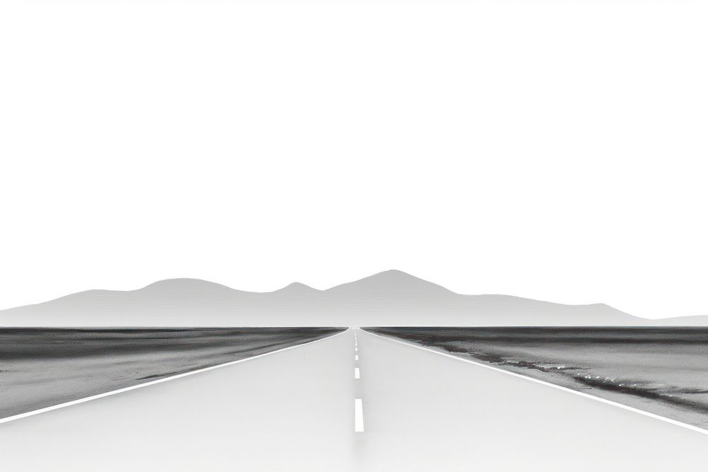 Straight road horizon highway nature. AI generated Image by rawpixel.