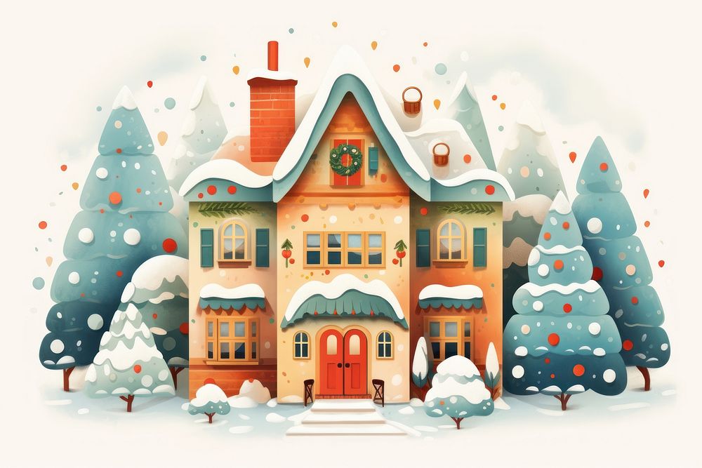 Christmas festival christmas cartoon winter. AI generated Image by rawpixel.