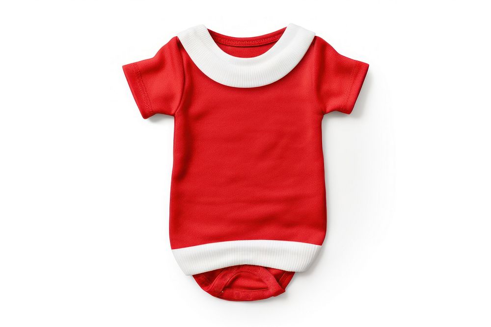 Christmas baby romper t-shirt white background clothing. AI generated Image by rawpixel.