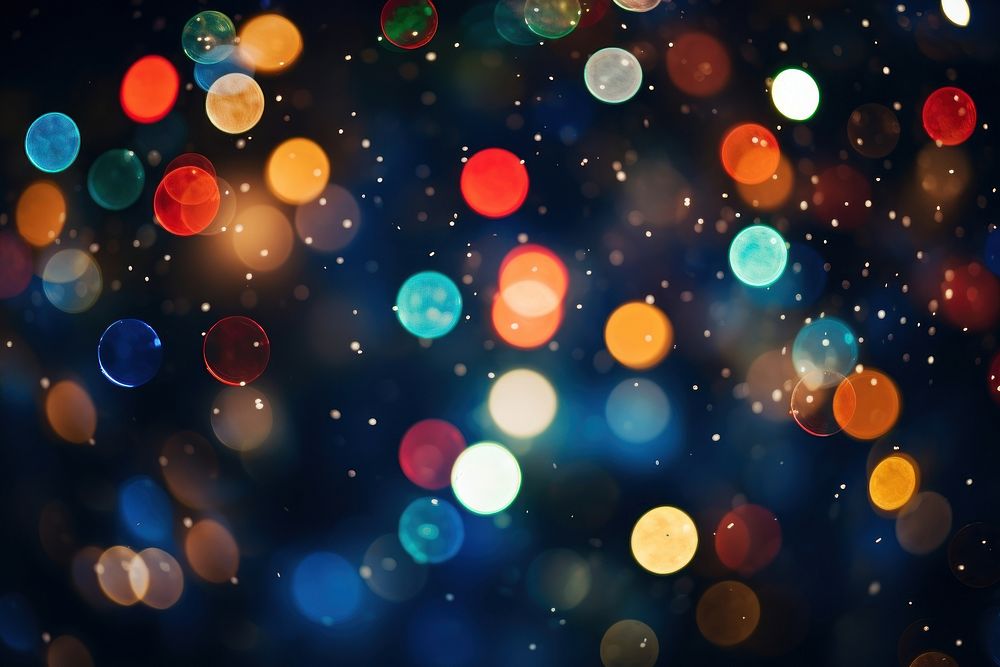 Bokeh effect backgrounds christmas lighting. AI generated Image by rawpixel.