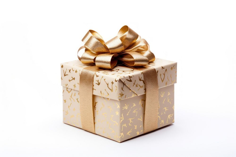 PNG Christmas present gift box white background. AI generated Image by rawpixel.