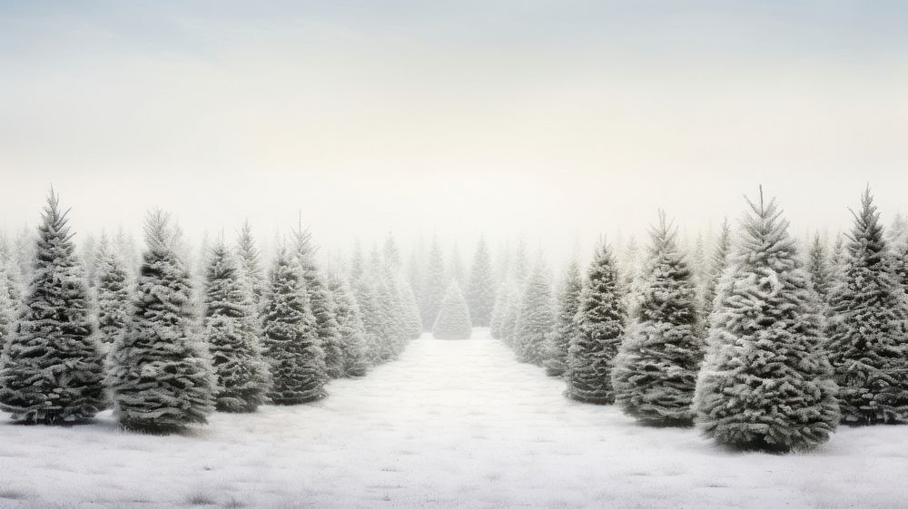 Christmas tree farm christmas outdoors woodland. AI generated Image by rawpixel.