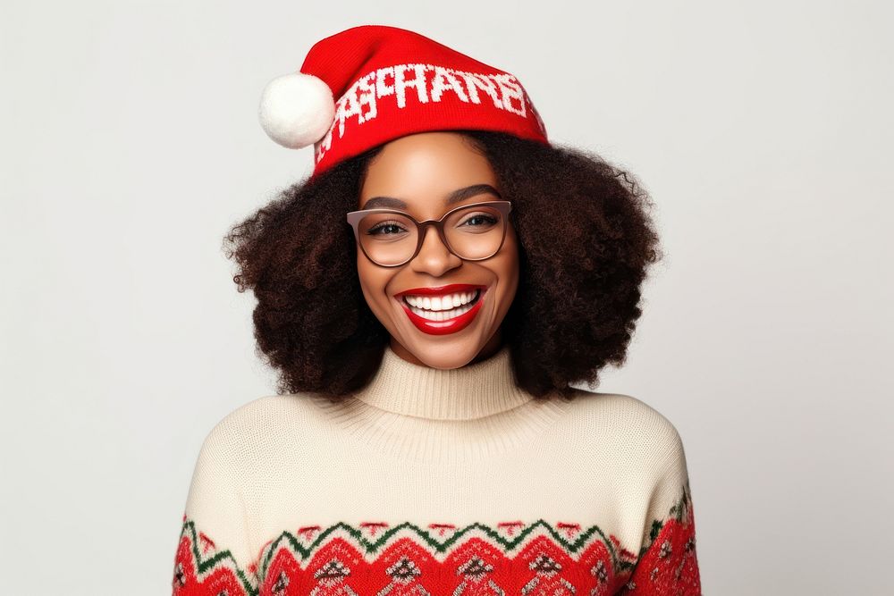 Christmas portrait sweater adult. AI generated Image by rawpixel.