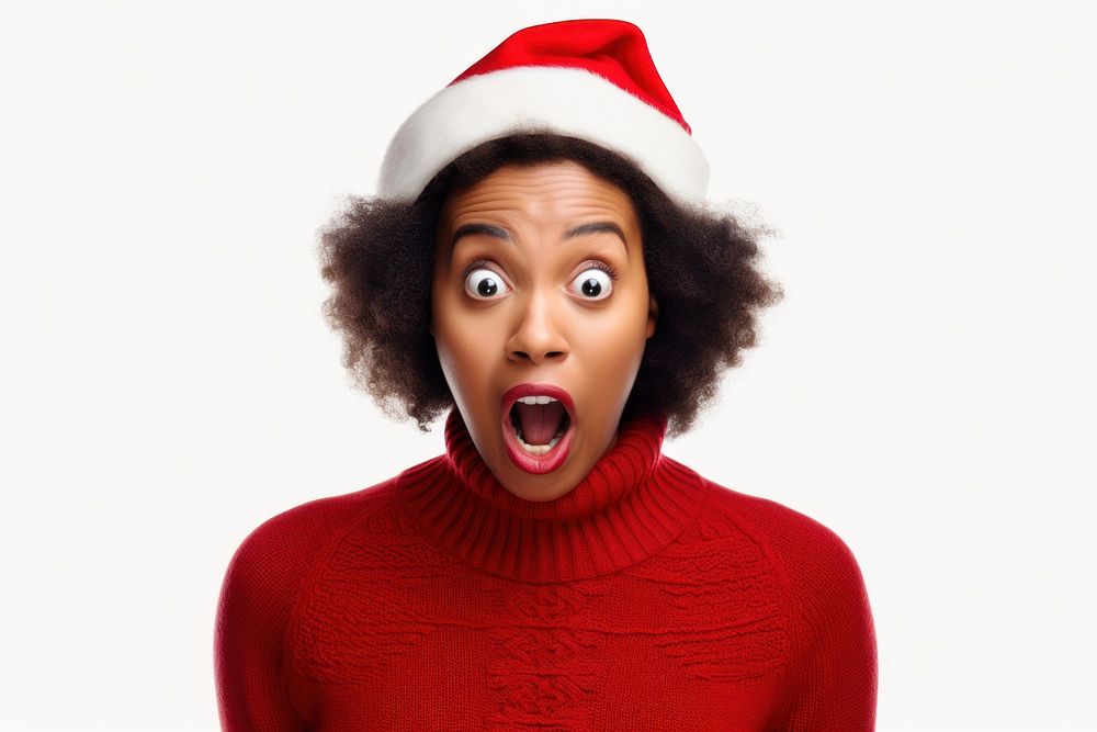 Shocking sale face sweater christmas portrait. AI generated Image by rawpixel.