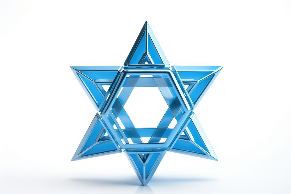Hanukkah magen david symbol white background furniture. AI generated Image by rawpixel.