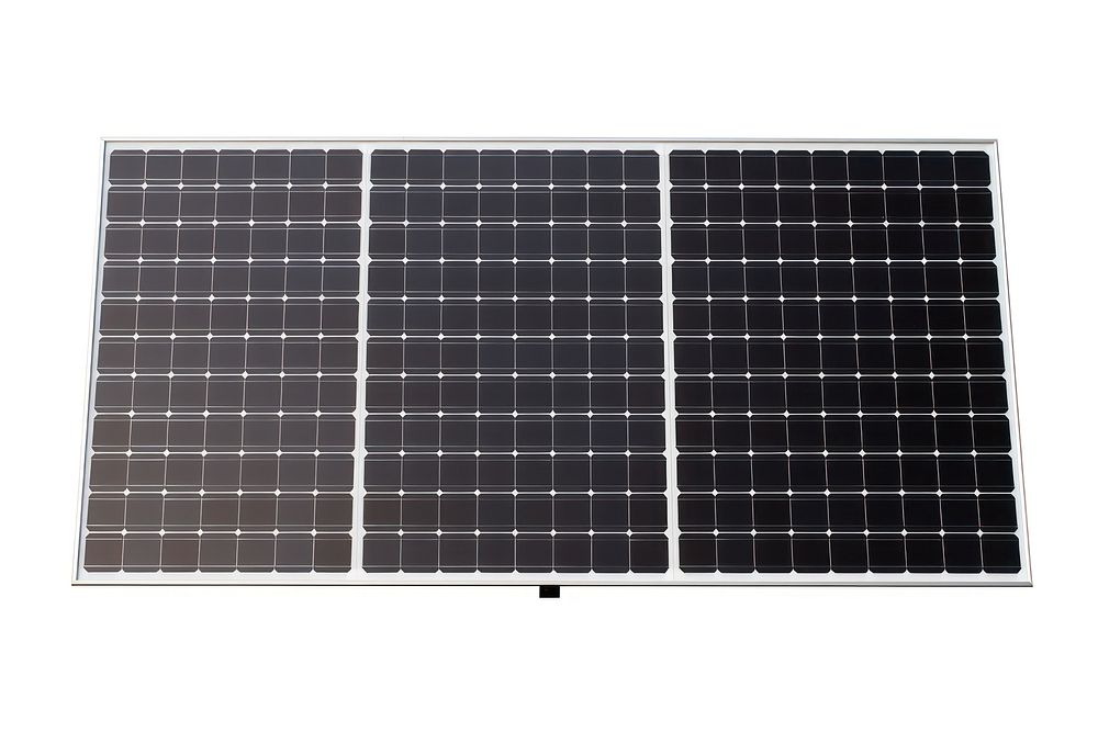Solar panel white background solar panels electricity. AI generated Image by rawpixel.