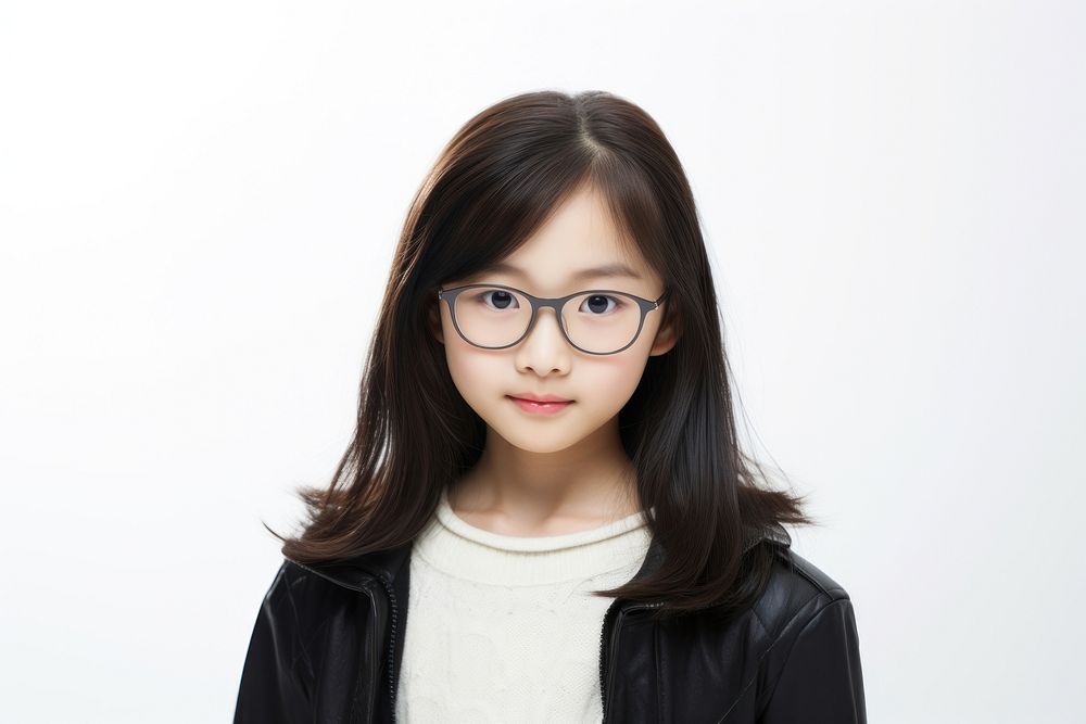 Young asian girl glasses portrait adult. AI generated Image by rawpixel.