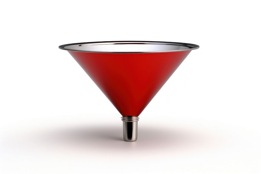 Funnel cocktail martini white background. AI generated Image by rawpixel.
